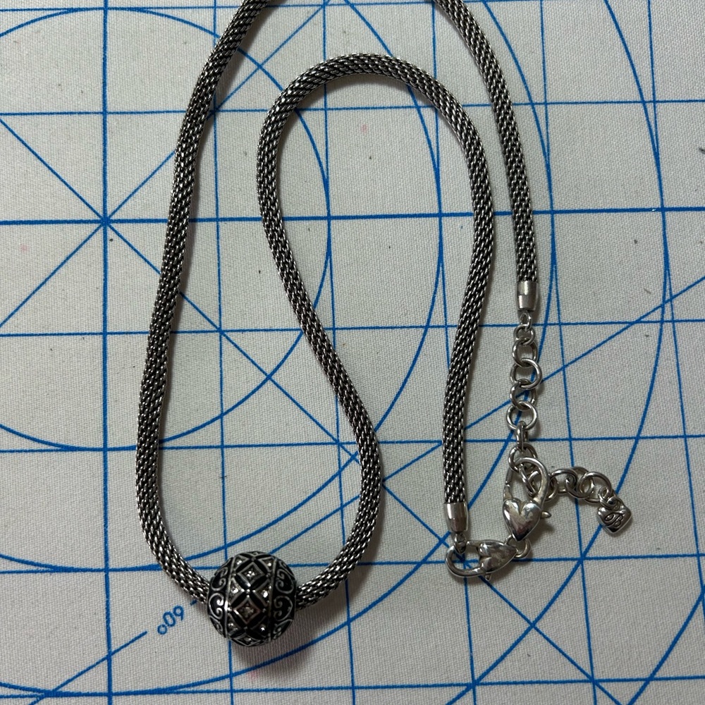 Brighton Beverly Glam Mesh Chain Necklace with Calypso Super Bead